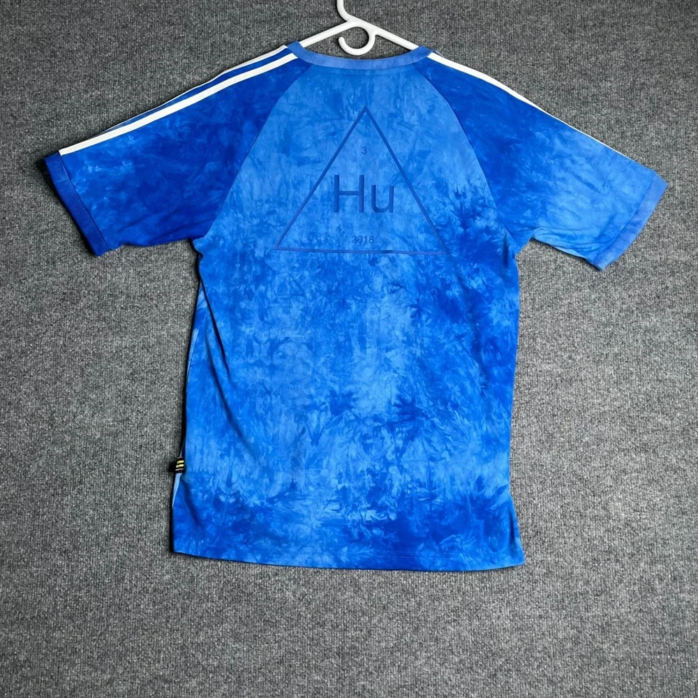 Adidas Pharrell Williams Hu Holi Tie Dye T-Shirt Blue Mens Medium Streetwear